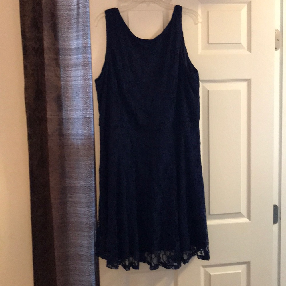 Navy Blue lacy dress